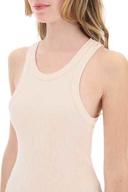 "ribbed Sleeveless Top B  - Neutro