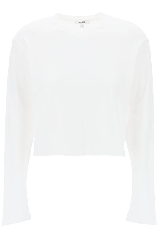 "cropped Long-sleeved Mason T  - White