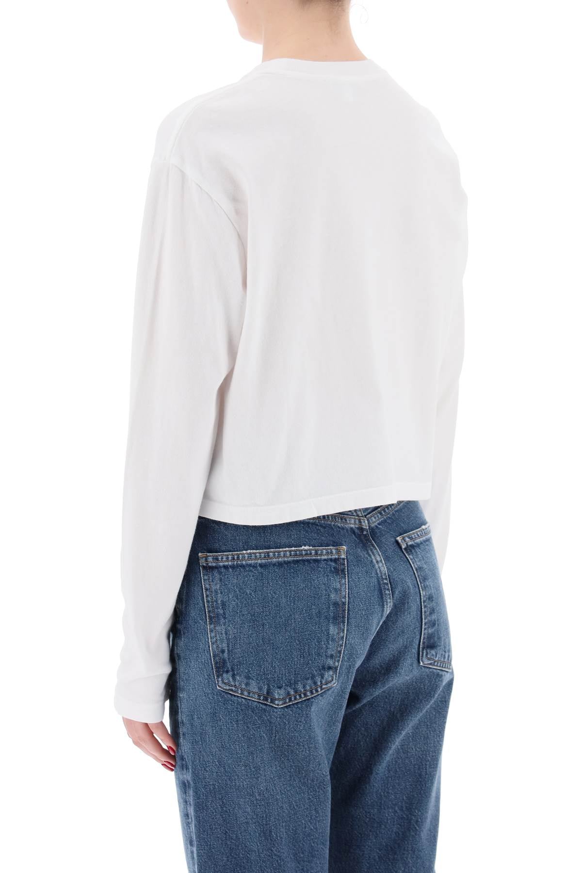 "cropped Long-sleeved Mason T  - White