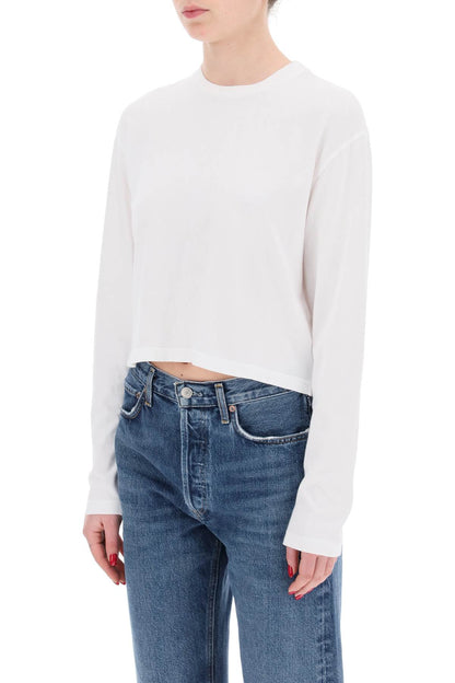 "cropped Long-sleeved Mason T  - White