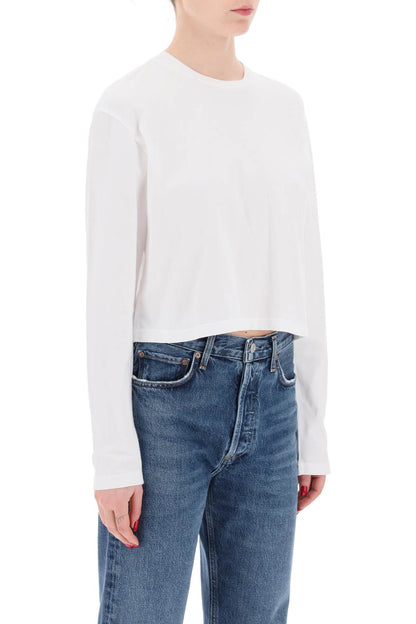 "cropped Long-sleeved Mason T  - White