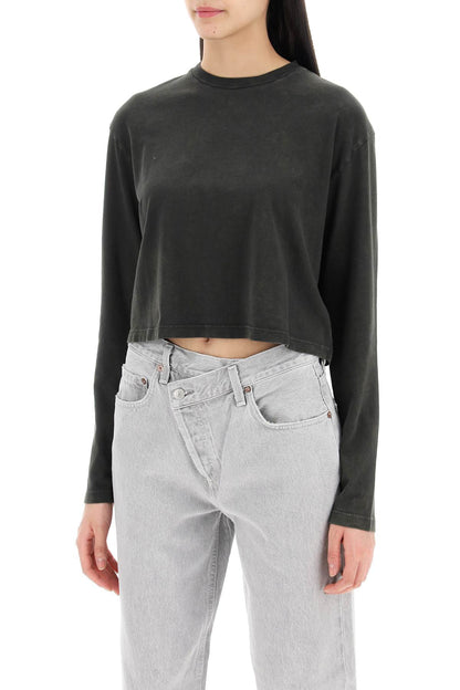 "cropped Long-sleeved Mason T  - Grey