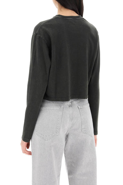 "cropped Long-sleeved Mason T  - Grey