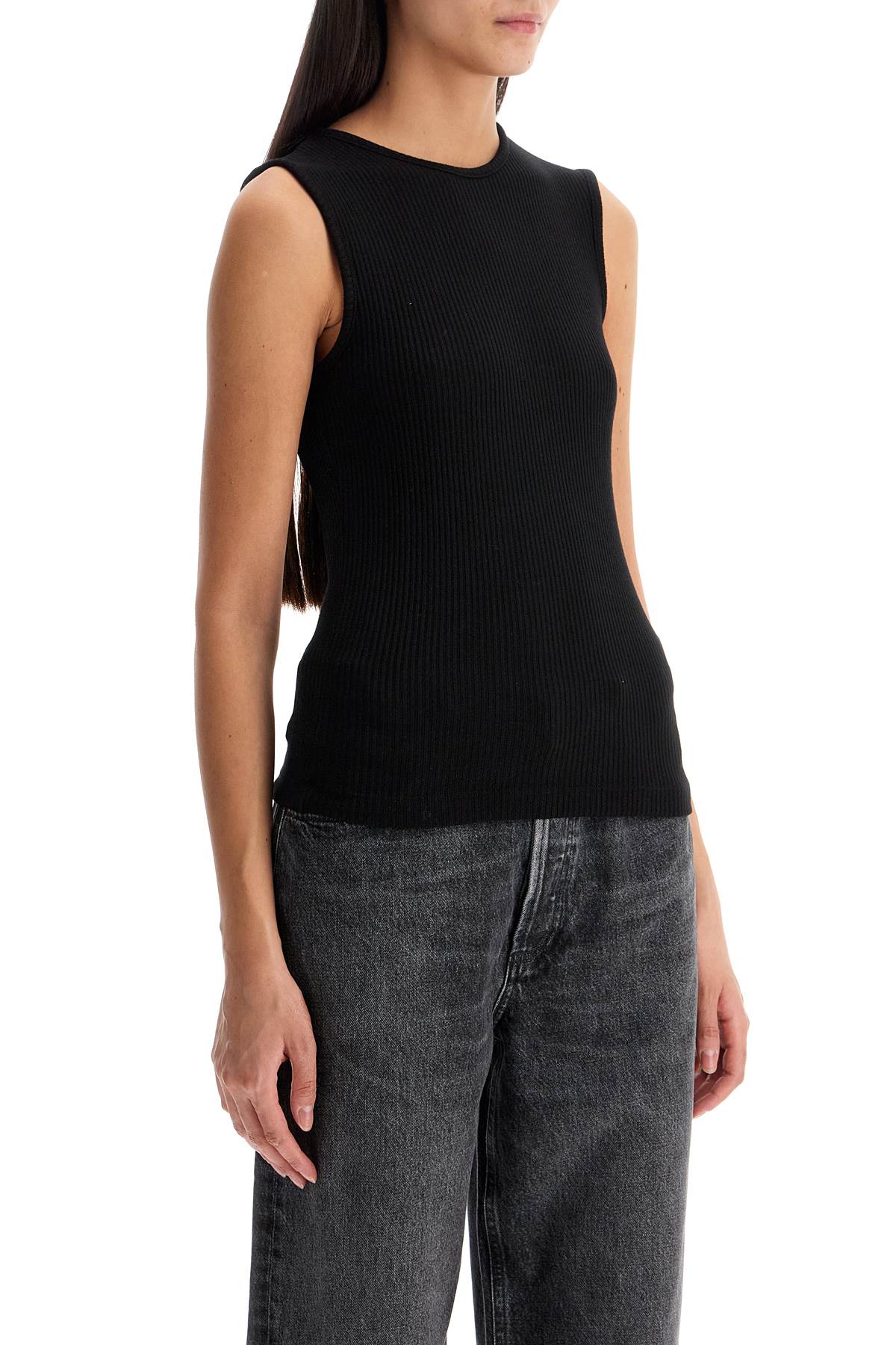 'ribbed Binx Tank  - Black