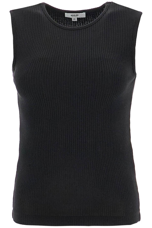 'ribbed Binx Tank  - Black