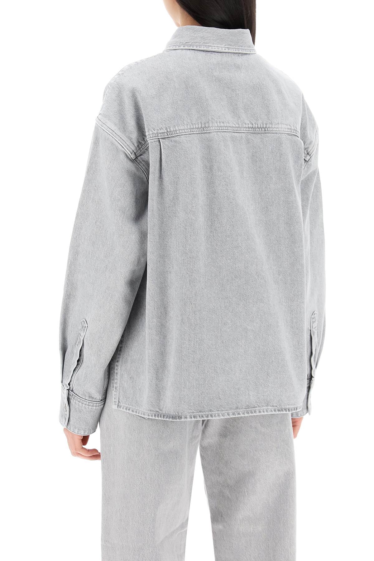 Gwen Denim Shirt For Women  - Grey