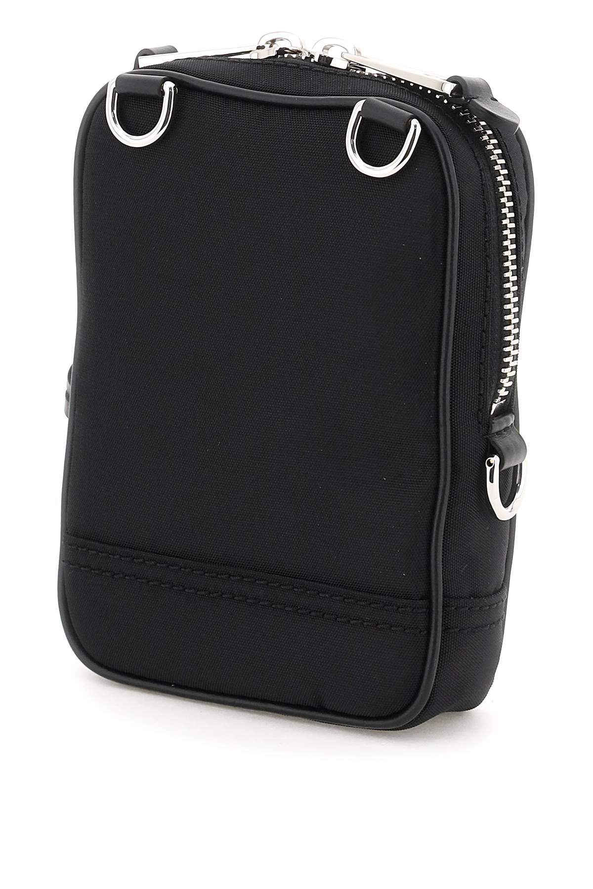 Nylon Crossbody Bag  - Black