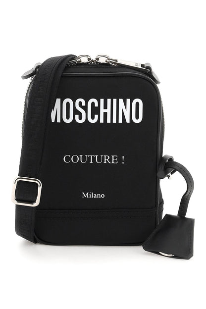 Nylon Crossbody Bag  - Black