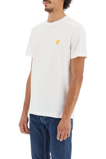 Medusa Embroidered T-shirt  - White