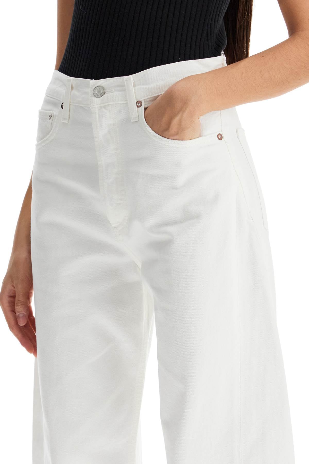 Luna Barrel Jeans Collection  - White