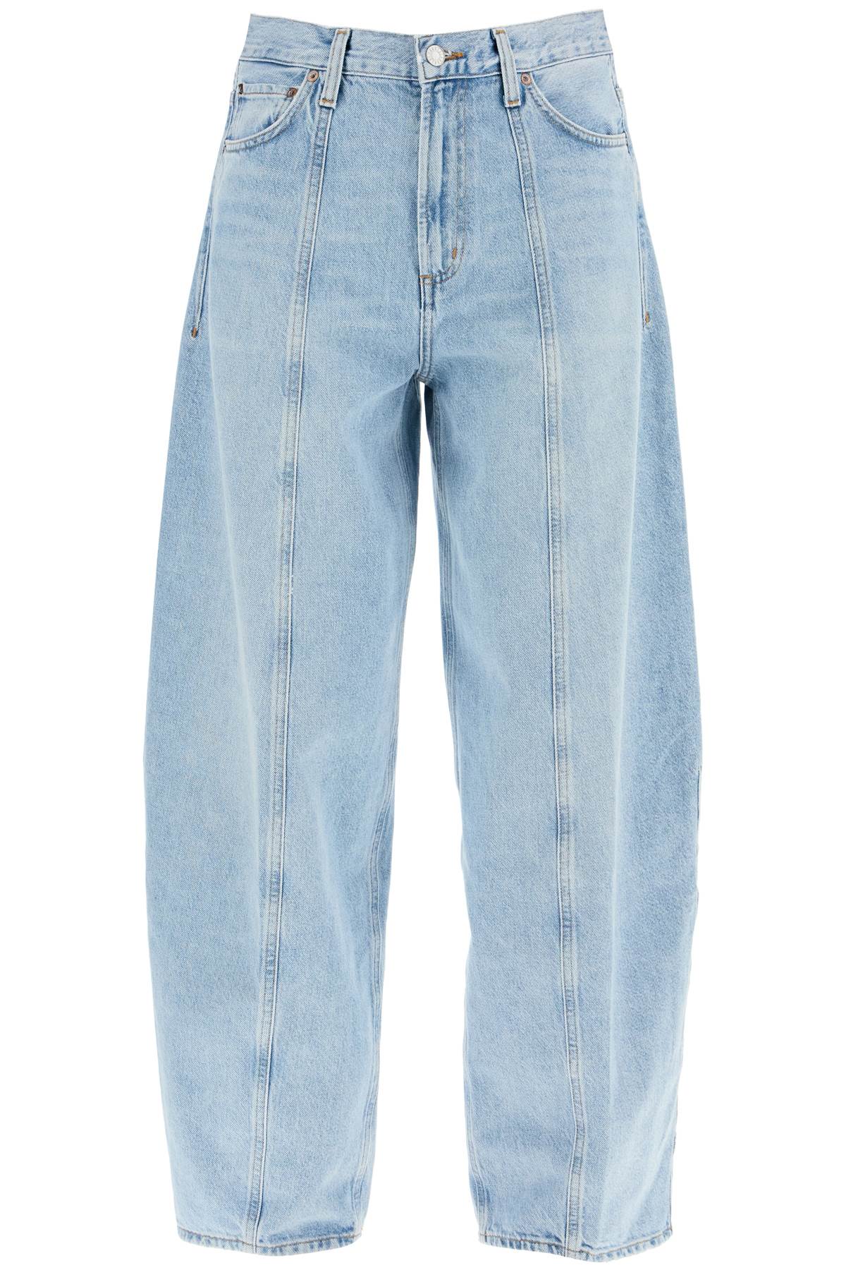 Luna Curved Leg Jeans  - Blue