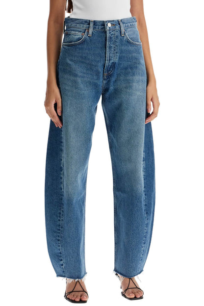 Luna Curved Leg Jeans  - Blue