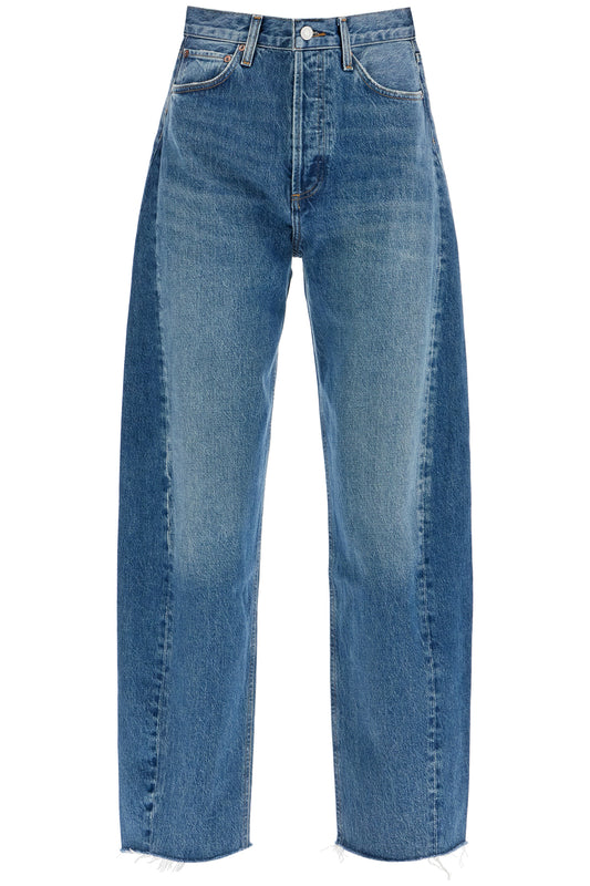 Luna Curved Leg Jeans  - Blue