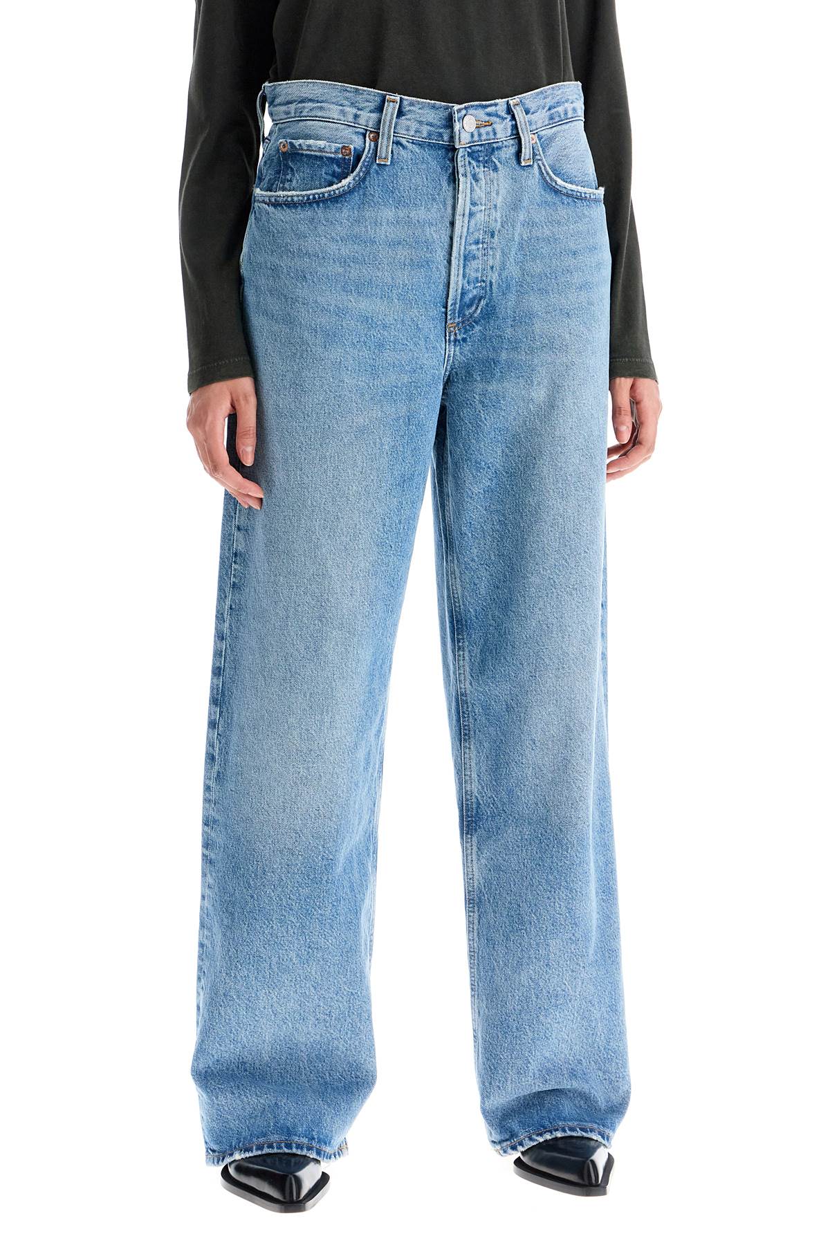 'low Slung Baggy' Jeans  - Blue