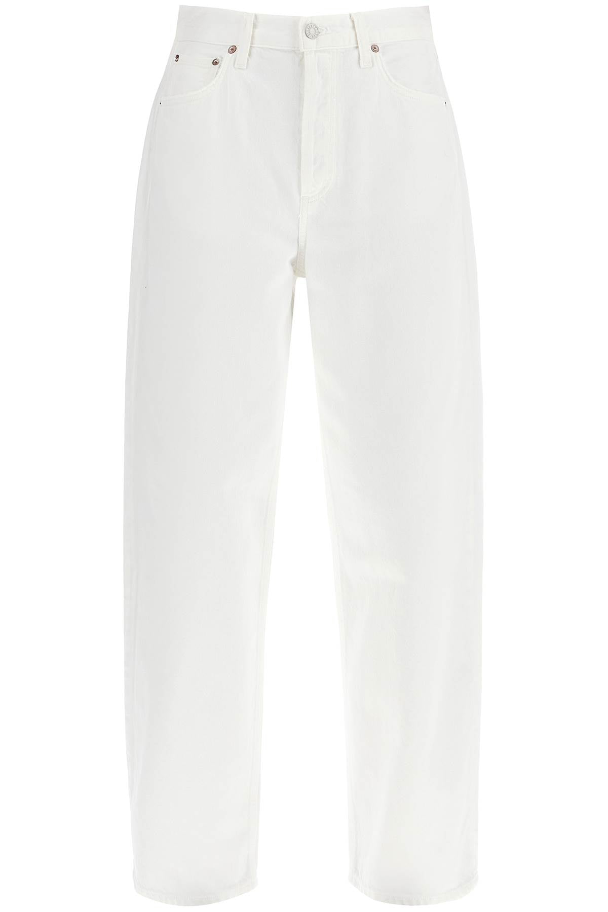 Low-slung Baggy Jeans  - White