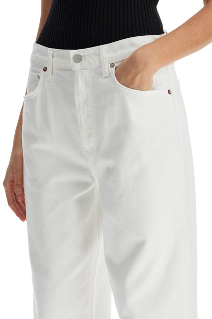 Low-slung Baggy Jeans  - White