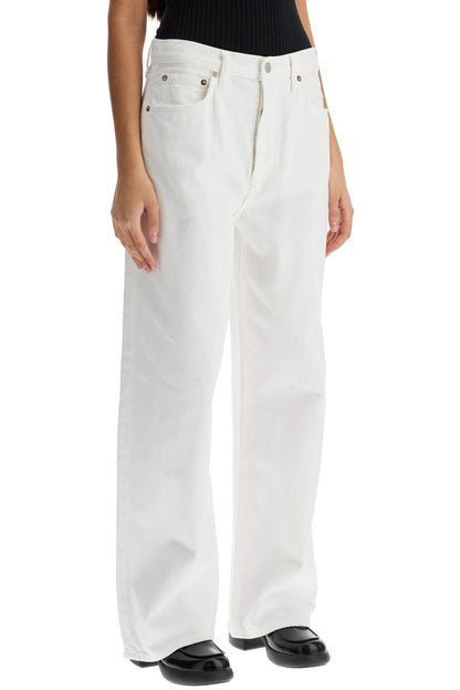 Low-slung Baggy Jeans  - White