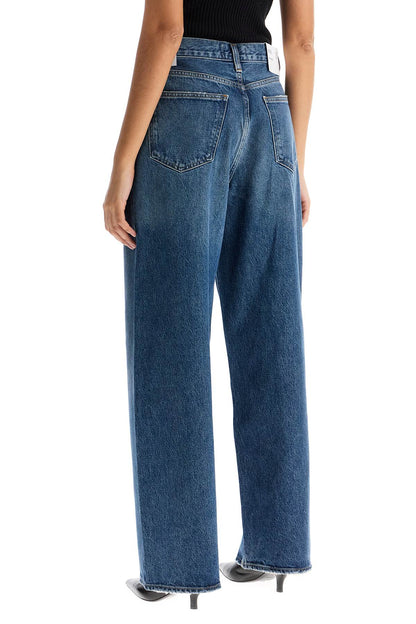 Low Slung Baggy Jeans  - Blue