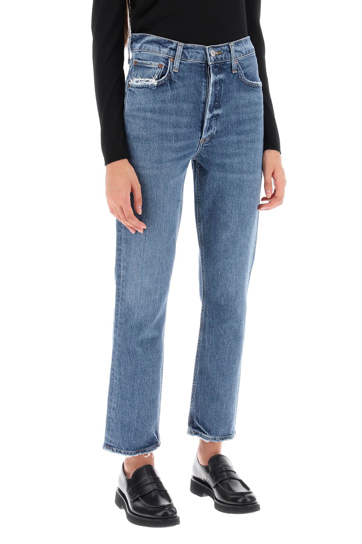 Riley High-waisted Jeans  - Blu