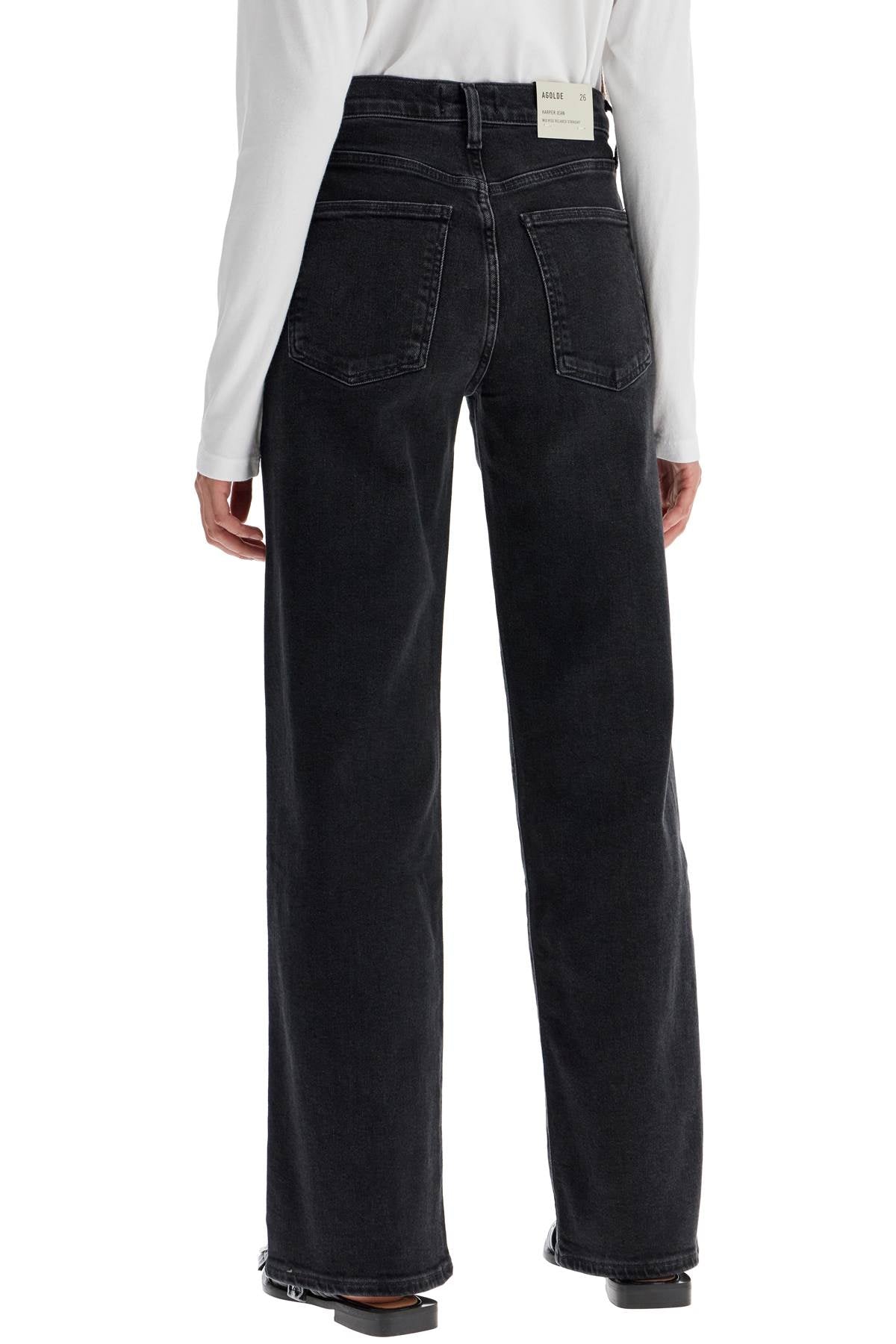 Straight Harper Jeans For Women  - Black