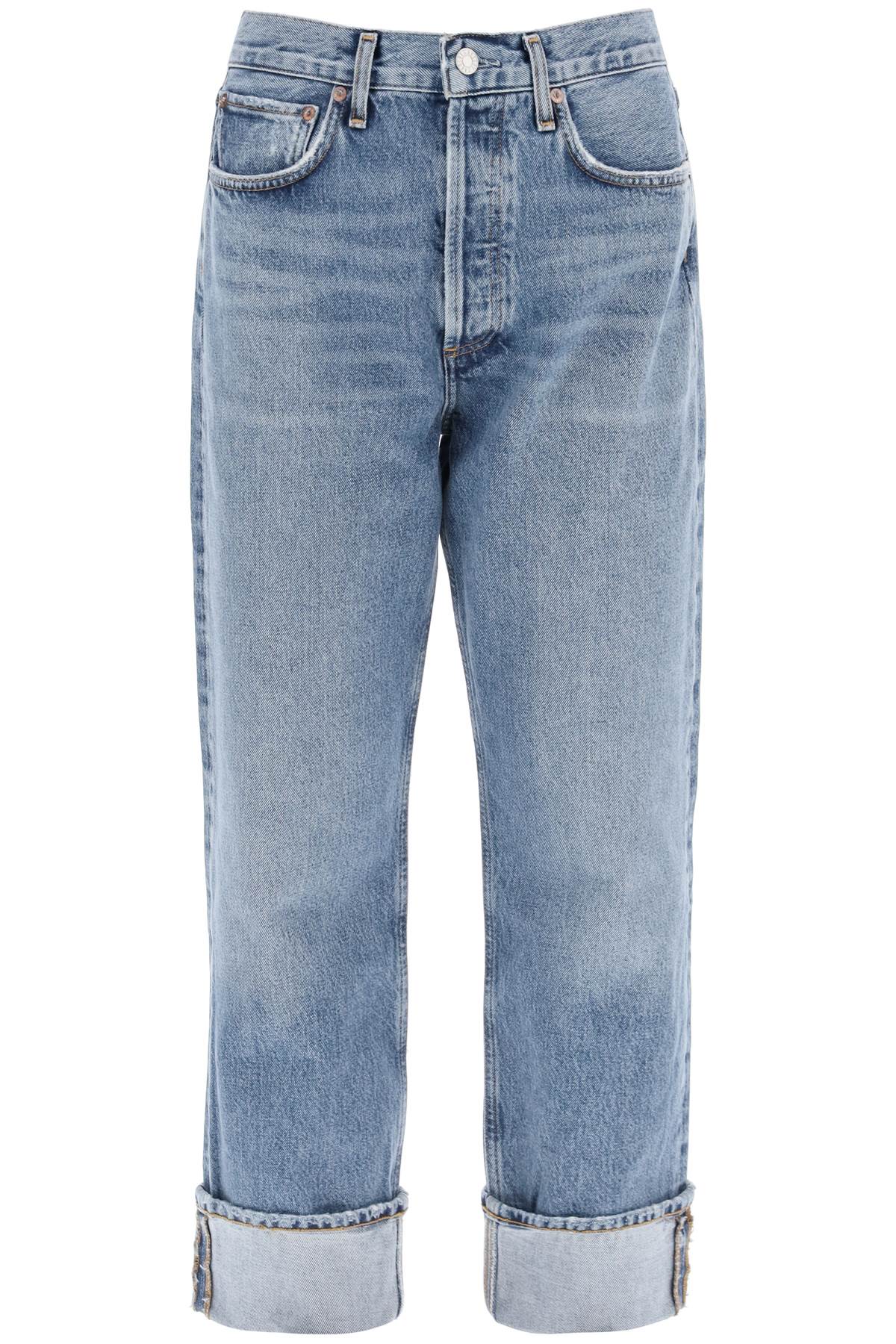 Ca

straight Jeans With Low Crotch Fran  - Blue