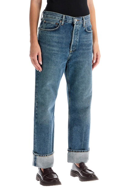 Ca Straight Low-waist Jeans By Fran  - Blue