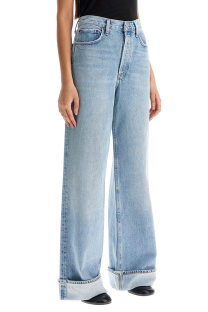 Dame Wide Leg Jeans  - Blue