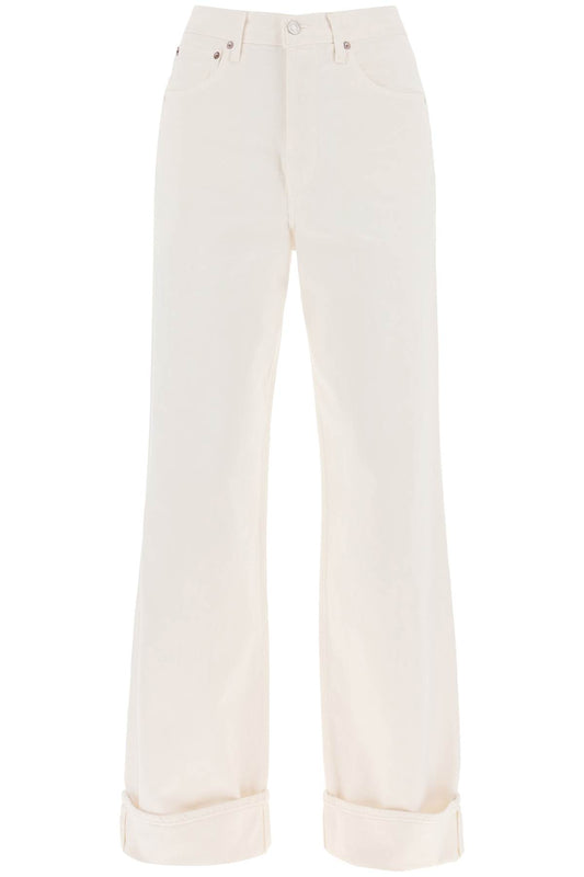 Dame Wide Leg Jeans  - White