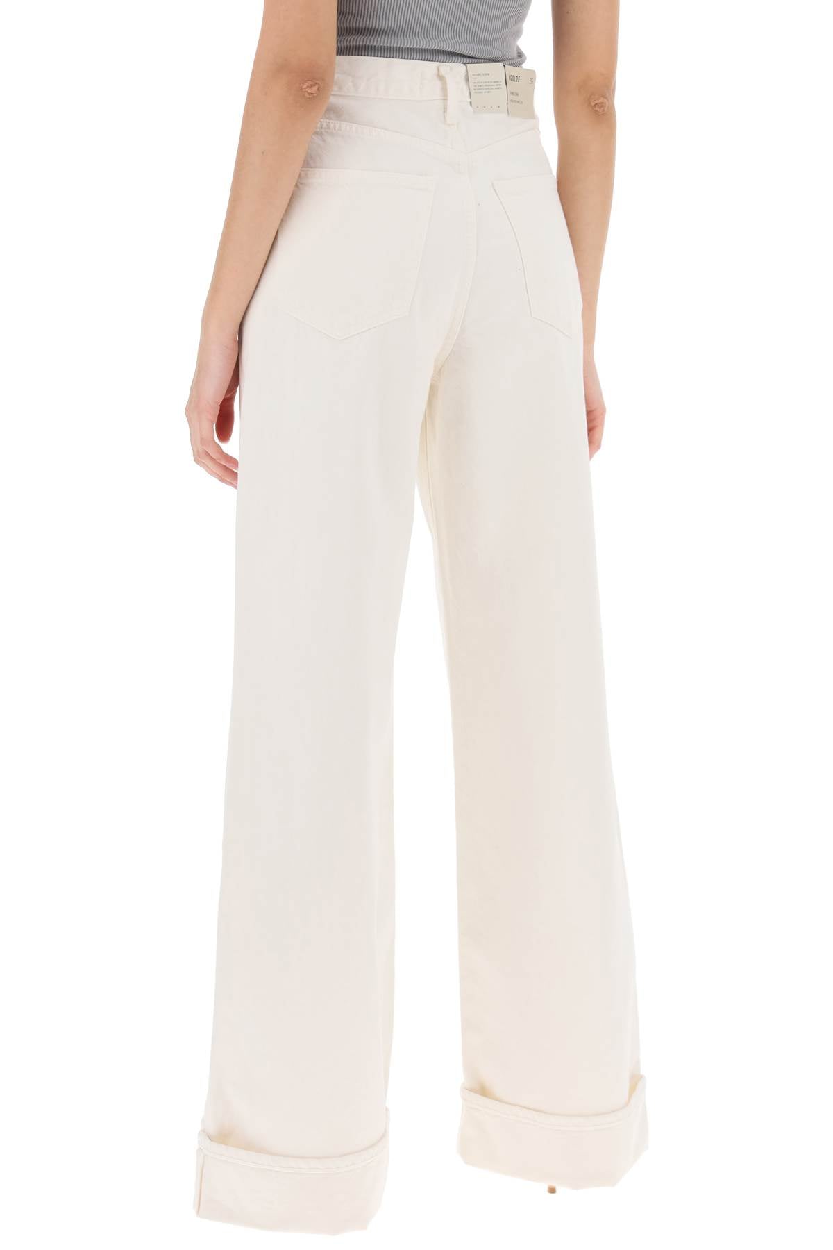 Dame Wide Leg Jeans  - White