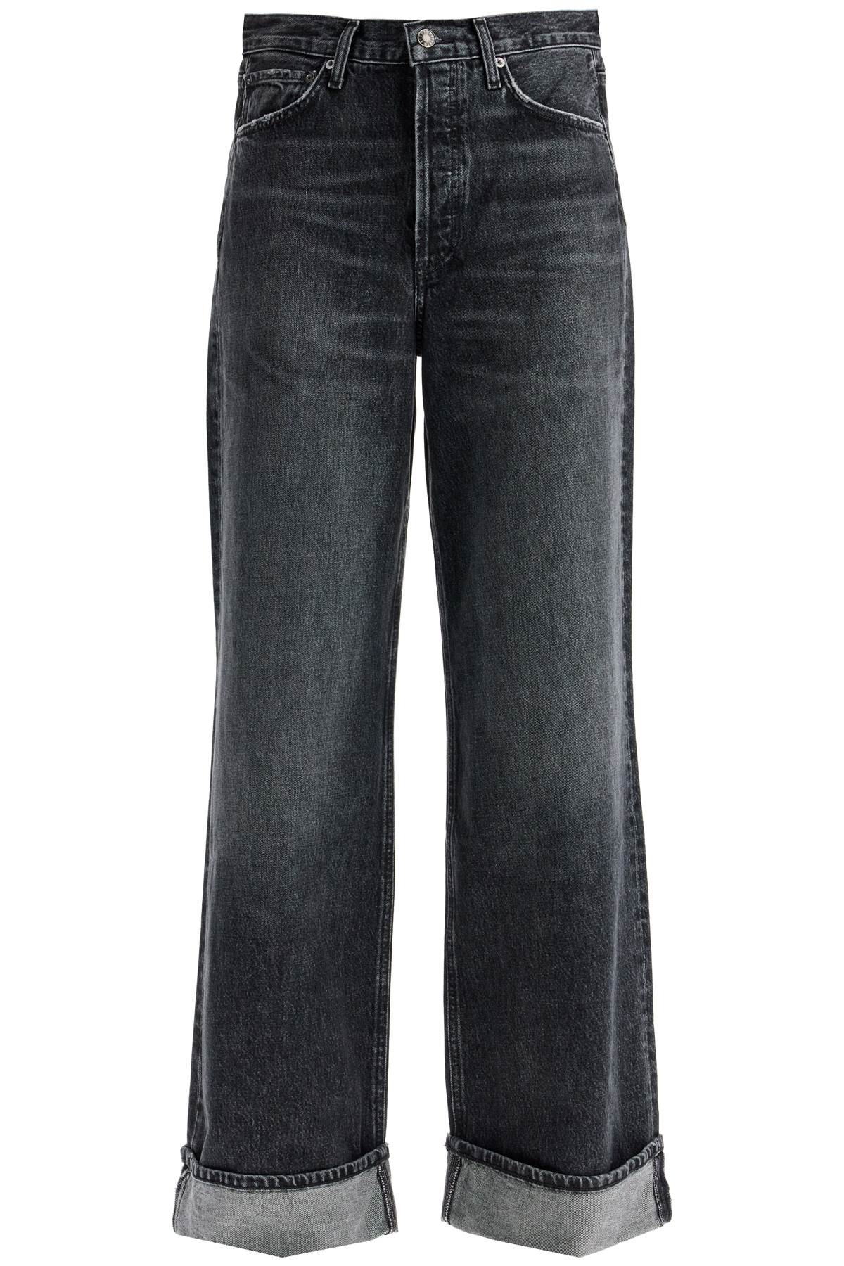 Dame Wide Leg Jeans  - Black