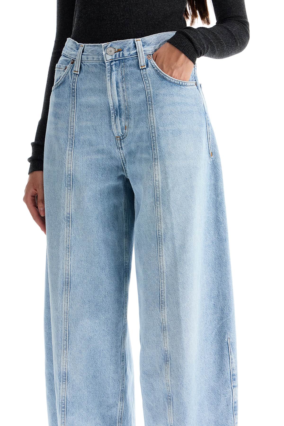 "kristen Jeans With Curved  - Blue