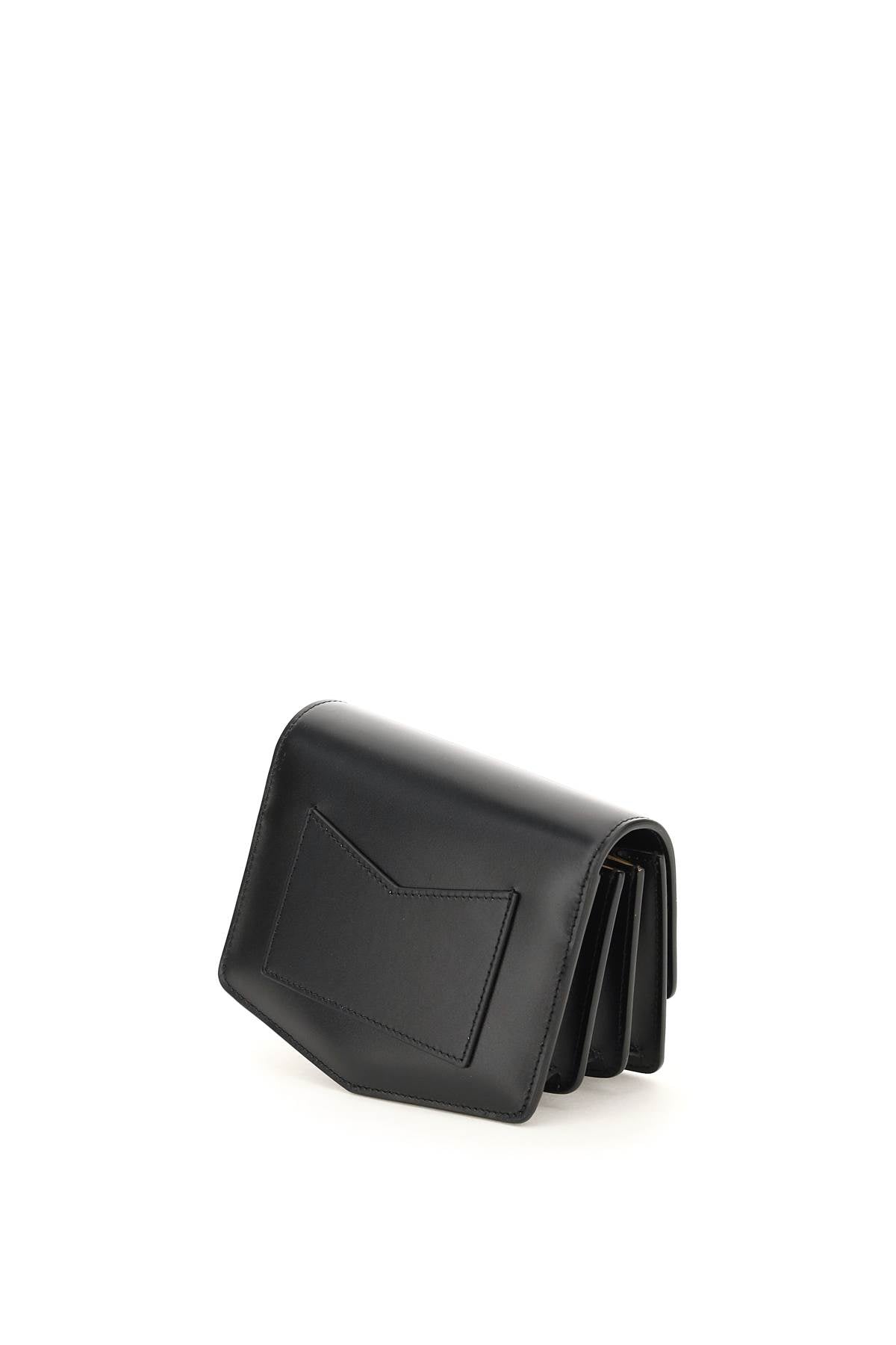 Small 'le Papa' Leather Bag  - Black