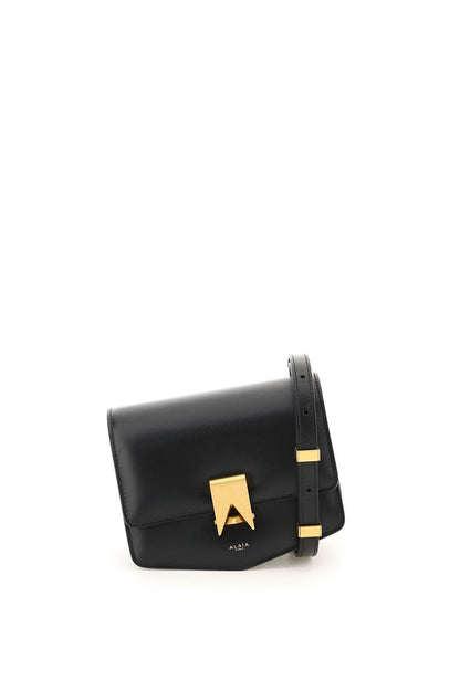 Small 'le Papa' Leather Bag  - Black