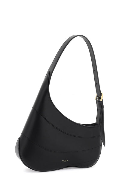 Hobo Wave Shoulder Bag  - Black