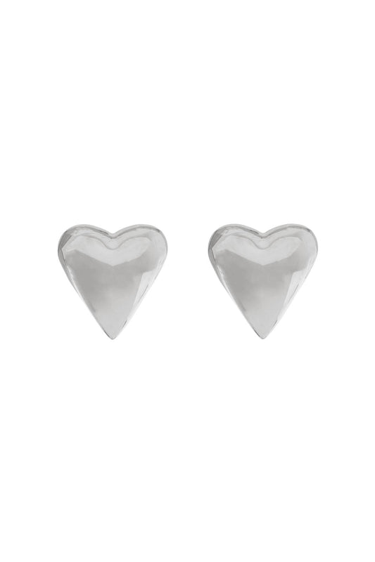 Earrings 'the Heart Bomb  - Silver