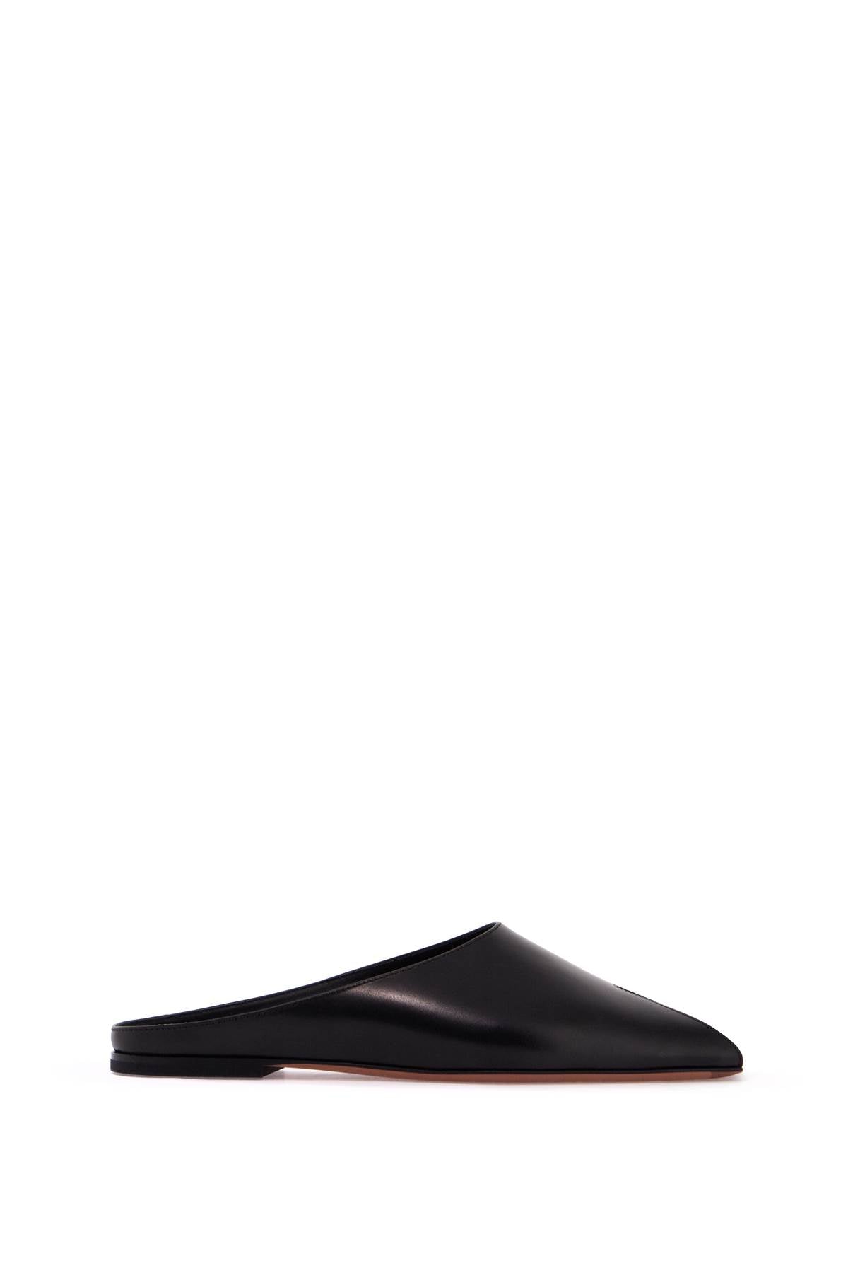 Spike Flat Mules  - Black