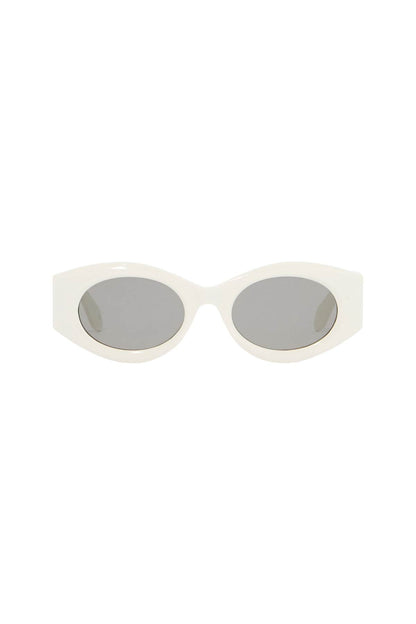 Oval Sunglasses For Stylish Sun  - White