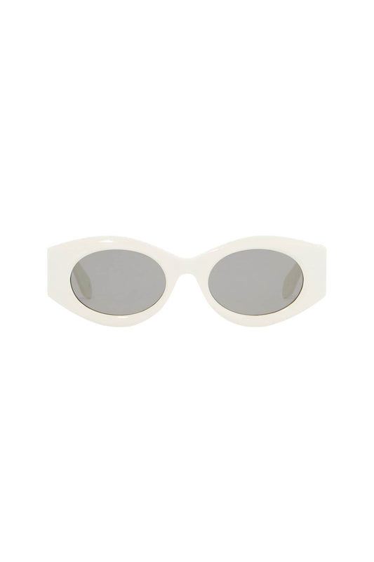 Oval Sunglasses For Stylish Sun  - White