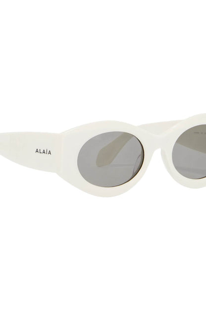 Oval Sunglasses For Stylish Sun  - White