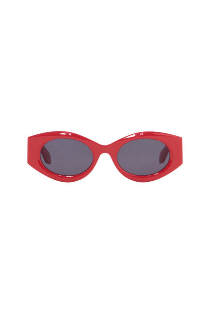 Oval Sunglasses For Stylish Sun  - Red