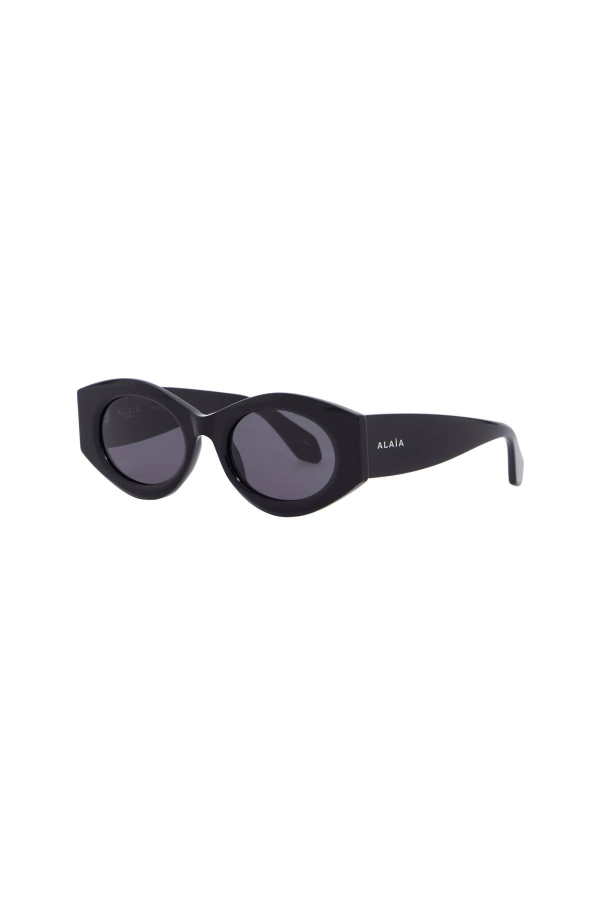 Oval Sunglasses For Stylish Sun  - Black