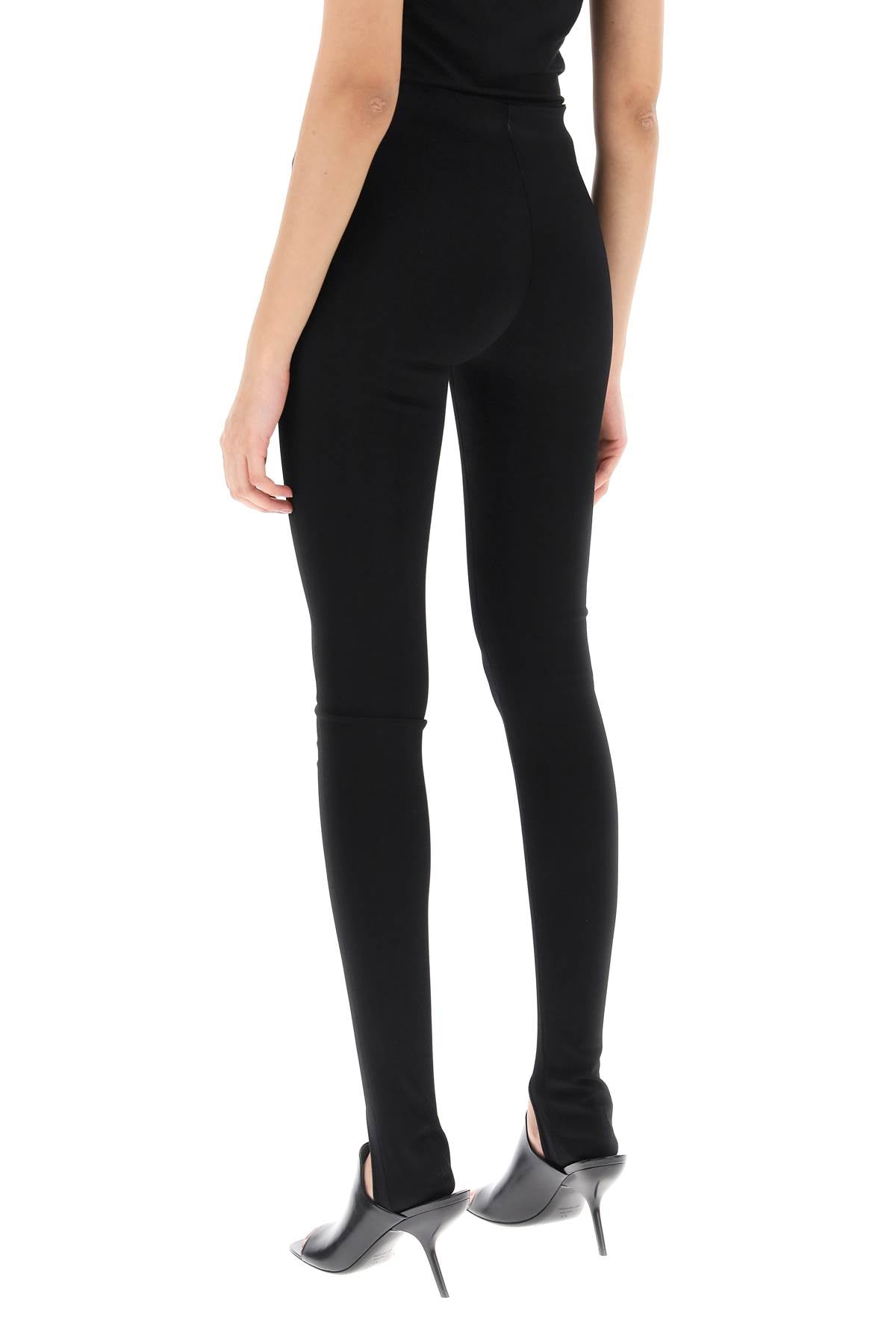 Over Heel Leggings  - Black