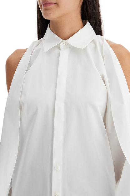 'blouse With Balloon Sleeves'  - White