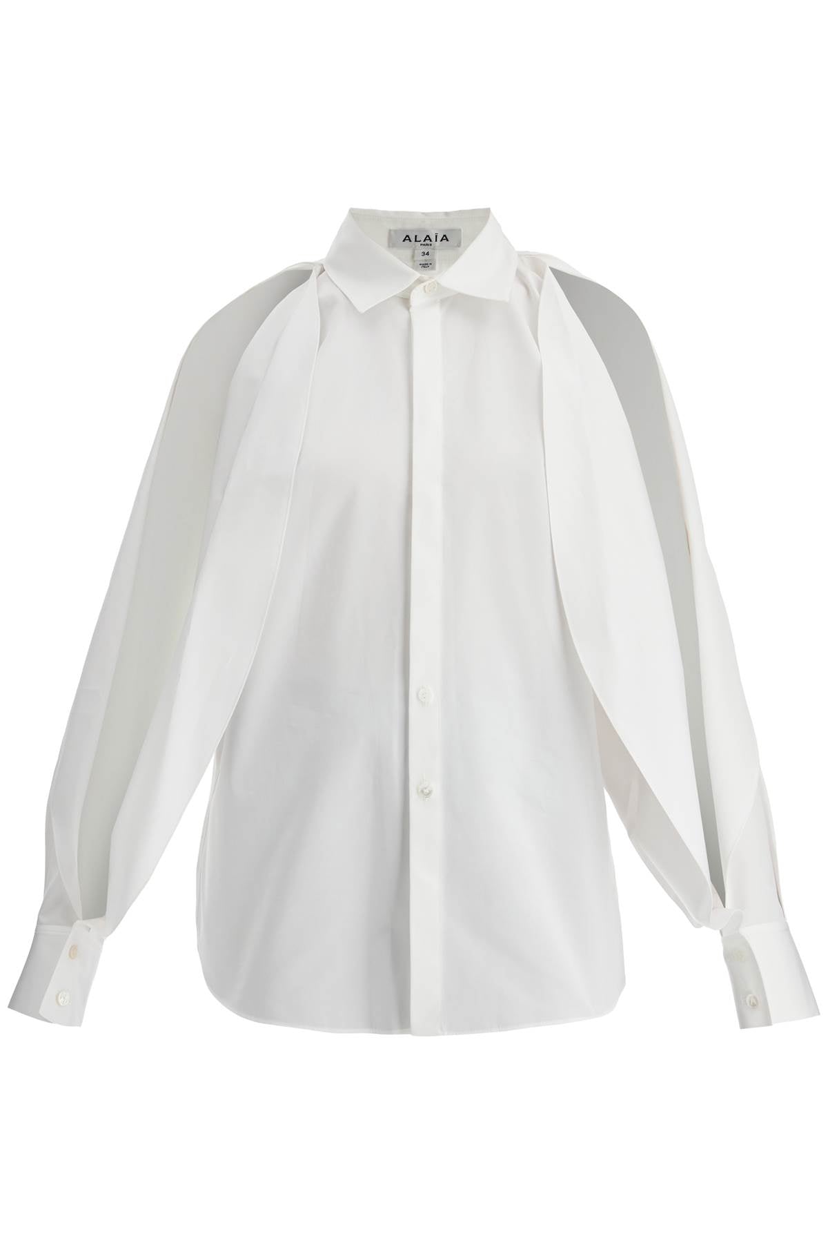 'blouse With Balloon Sleeves'  - White