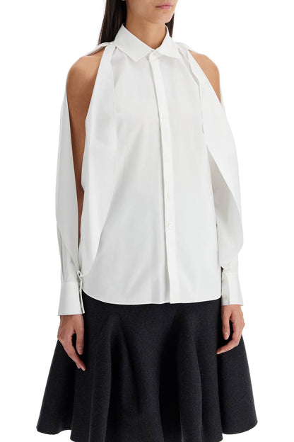 'blouse With Balloon Sleeves'  - White