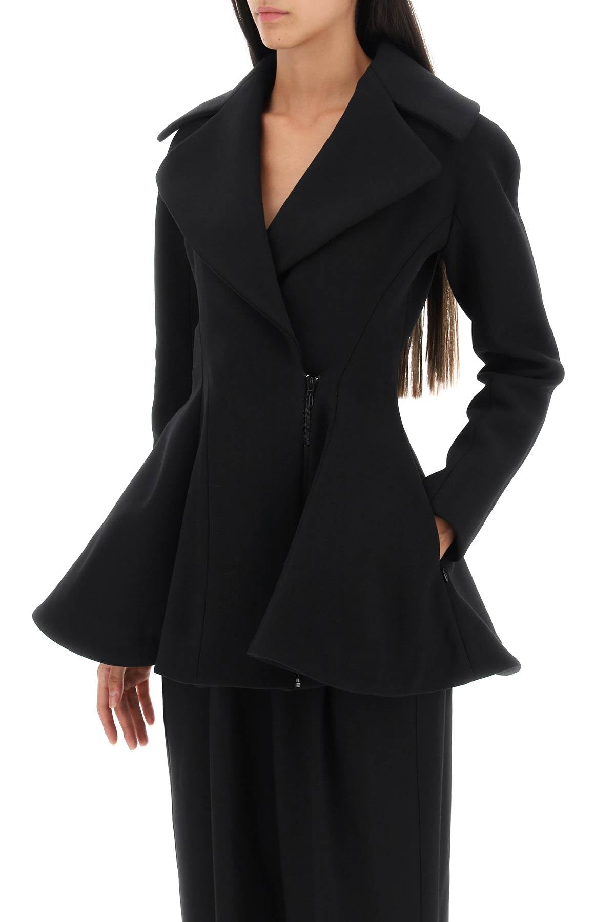 'princess' Midi Coat  - Nero