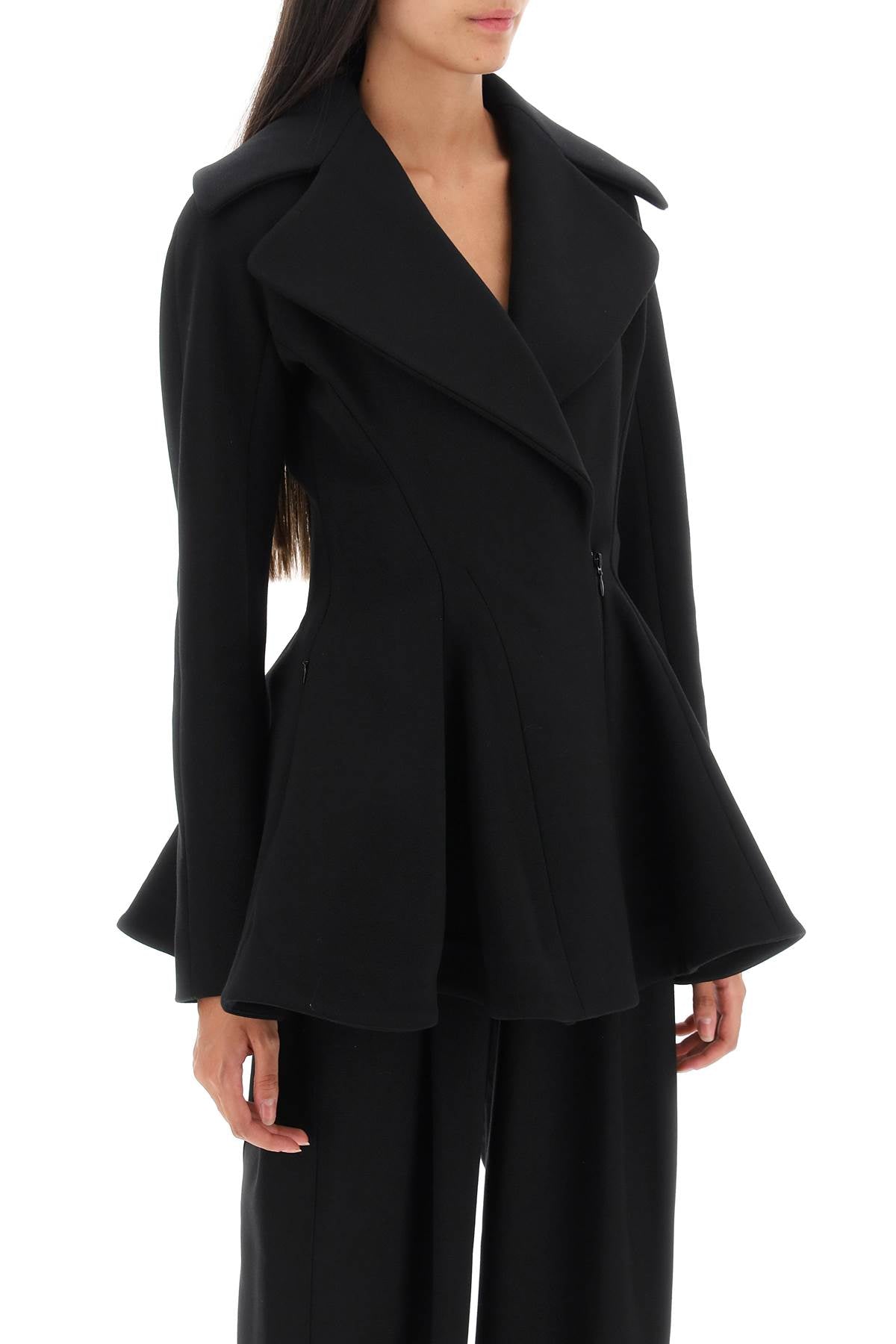 'princess' Midi Coat  - Nero