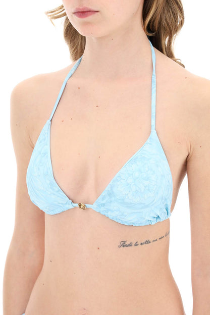 Baroque Bikini Top  - Light Blue