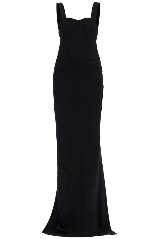 "maxi Knit Dress With Cut Out Details  - Black