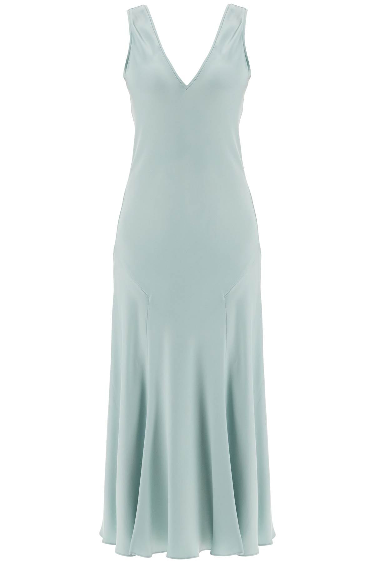 Acqui Satin Midi Dress  - Green